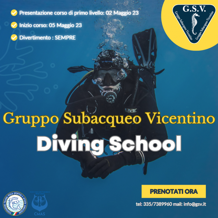 corso sub vicenza gsv scuba immersioni scuola subacquea